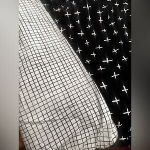 babyletto play mat comforter bedding goth trendy crosses plus signs